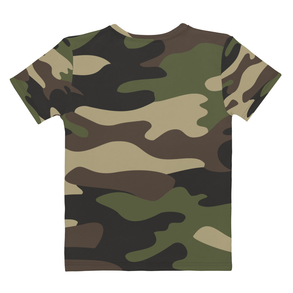 Be N Health Women's Green Camo Versatile T-shirt