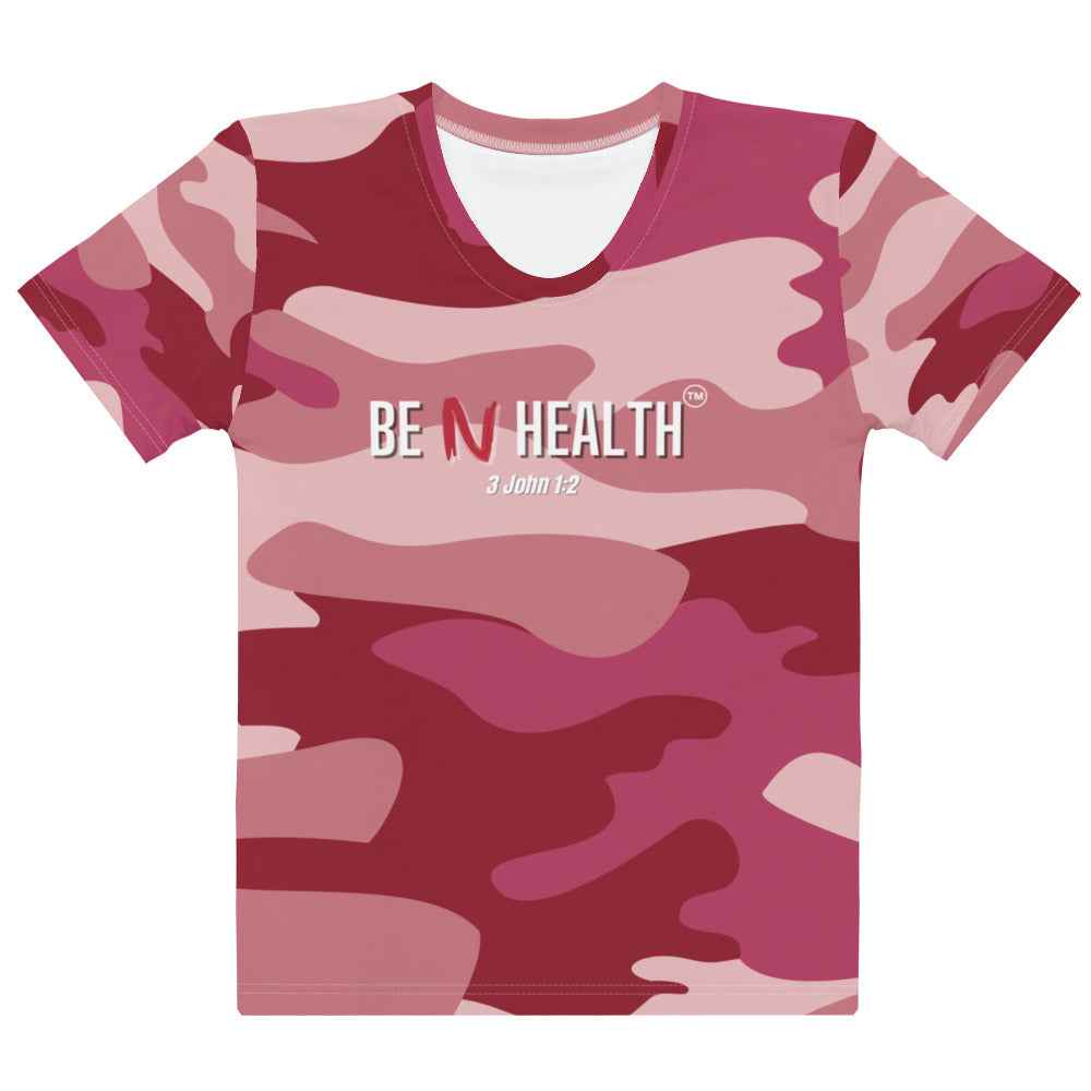 Be N Health Women's Pink Camo Versatile T-shirt