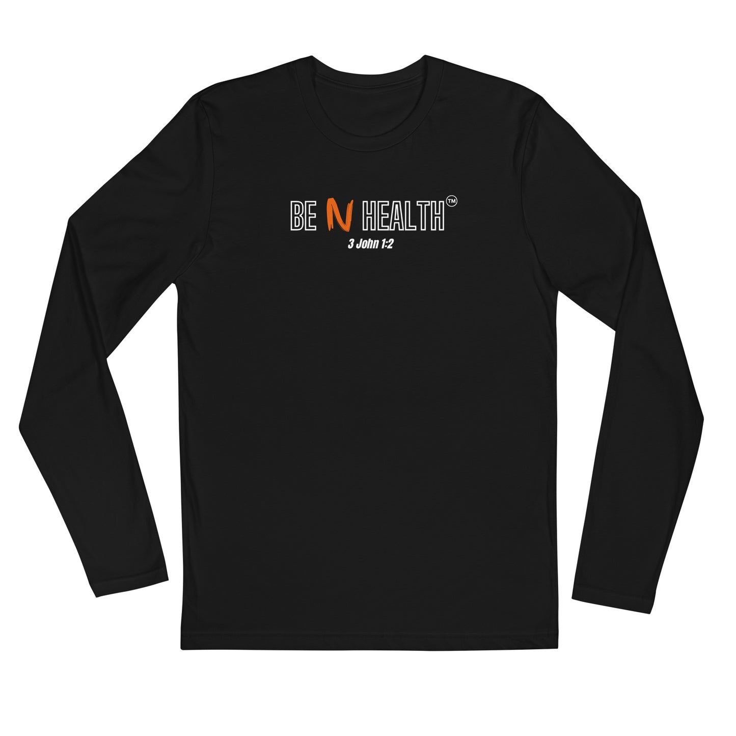 Be N Health Men's Long Sleeve Fitted Crew