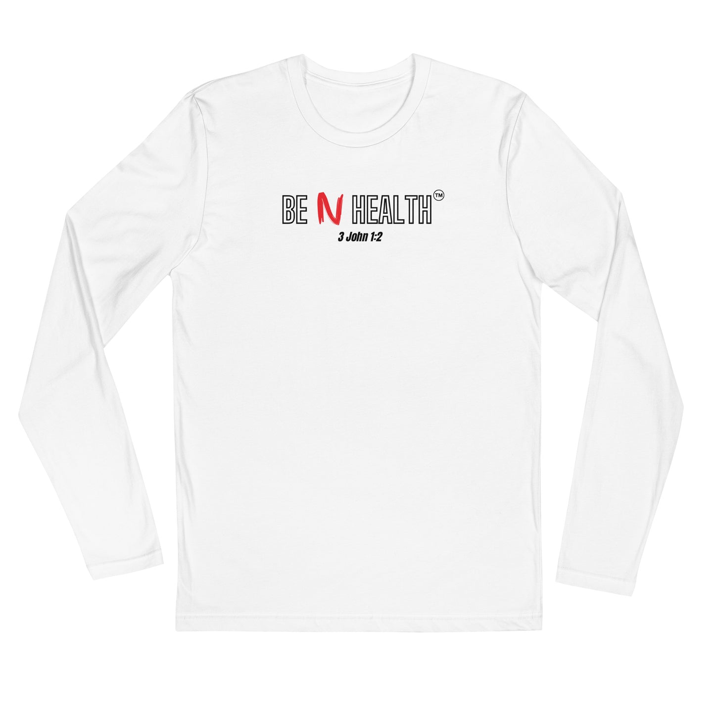 Be N Health Men's Long Sleeve Fitted Crew