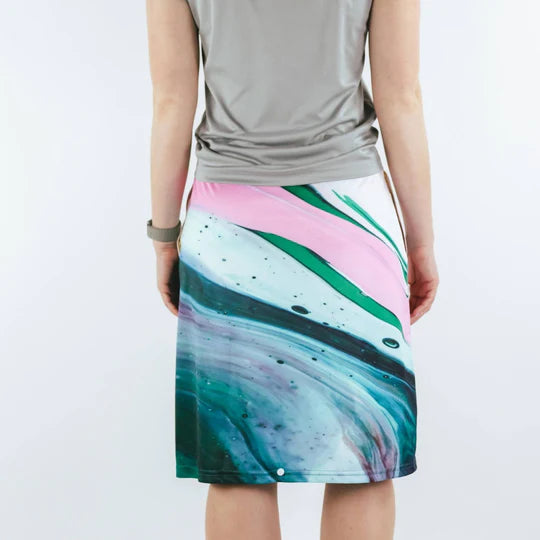 Athletic Skirt - (Ocean Spray)