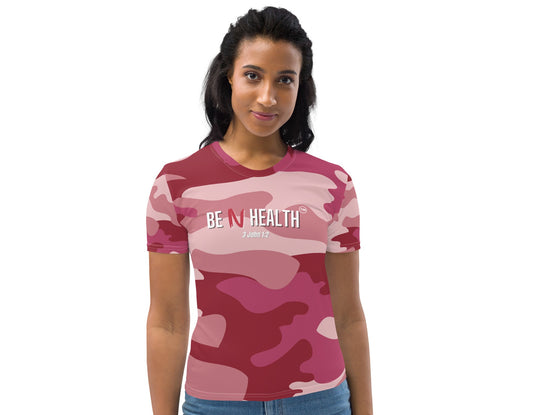 Be N Health Women's Pink Camo Versatile T-shirt